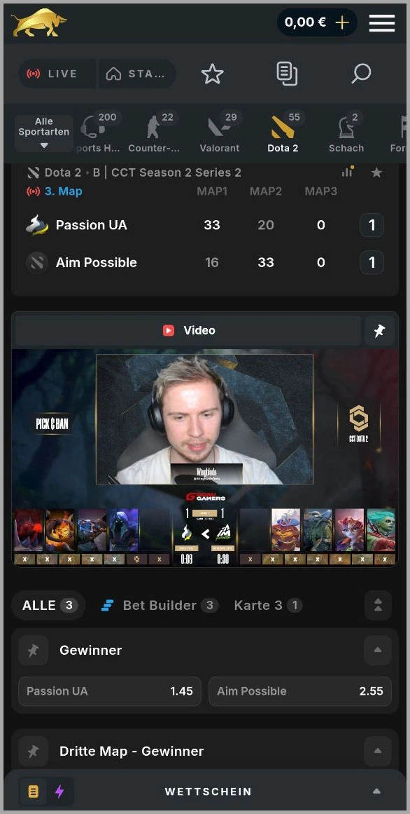 Top-Events aus der E-Sport-Welt bei Bullcasino live erleben