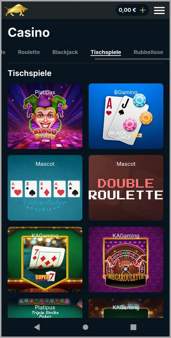 Roulette-Spannung im Online-Format bei Bullcasino