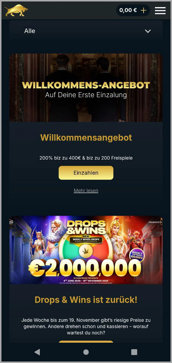 Laufende Bonusangebote für treue Nutzer im Bullcasino